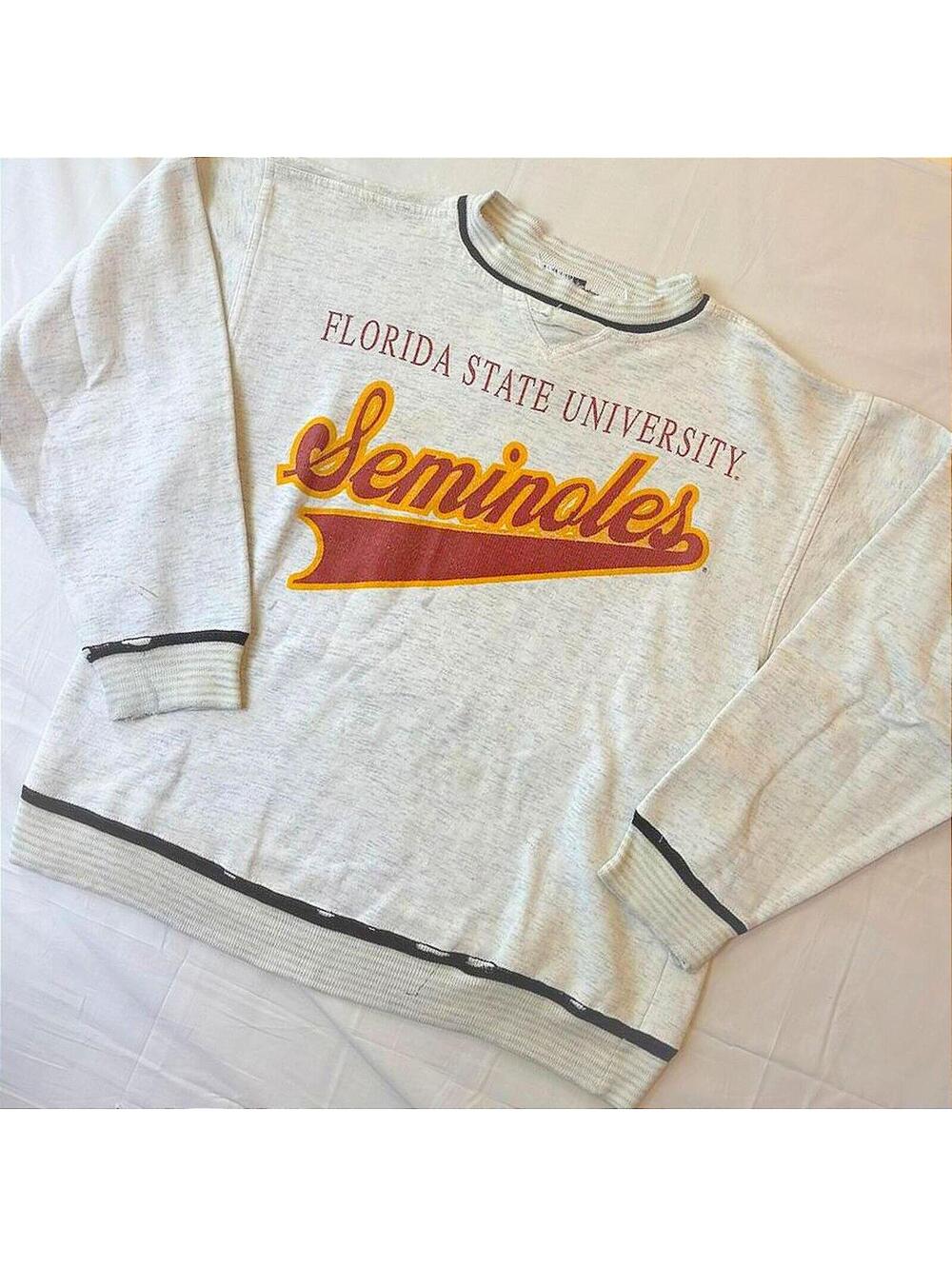 Vintage 90s Florida State Seminoles FSU Sweatshirt Savvy Tau & Loevner Large